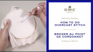 How to do a Overcast Stitch Embroidery Technique Tutorial [upl. by Erwin]