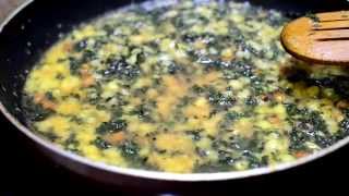 Kempu RajagiriDantu soppuMudde palya  Bachelors Recipe [upl. by Anirehtac]