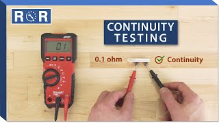 How to do a Continuity Test With a Multimeter  Repair and Replace [upl. by Viv]