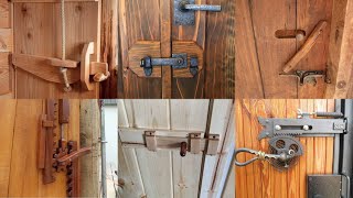 Barn Door Latch ideas diy  Sliding Barn Door Latch ideas  Lock Sliding Barn Door  Home Design [upl. by Leseil]