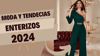 ENTERIZOS ELEGANTES PARA FIESTA 💚enterizos tendencias outfitscasuales moda2024 atuendos moda [upl. by Asertal]