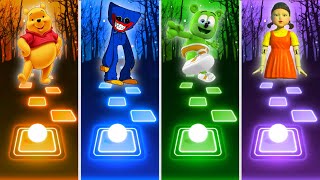 Winnie The Pooh vs Huggy Wuggy vs Gummy Bear vs Squid Game  Coffin Dance  Tiles Hop [upl. by Nywnorb]