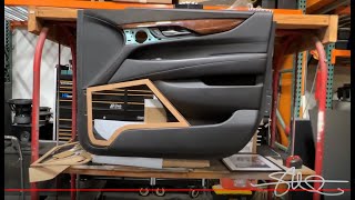 Cutting big holes in expensive door panels ✂️ Making room for speakers 🔊 Cadillac Escalade [upl. by Arrahs]