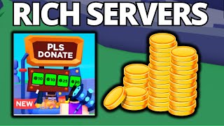 How To Join Rich Servers in PLS Donate  Full Guide [upl. by Spiegleman]