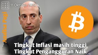 Analisa Pagi  Tingkat Inflasi masih tinggi Tingkat pengangguran Naik Bitcoin under pressure [upl. by Wakerly]