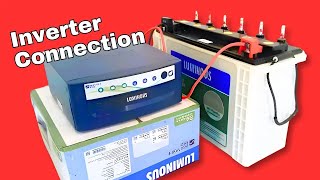 Inverter Connection for Home  Inverter Wiring in Home  Inverter Installation at Home  Techno365 [upl. by Aonehc58]