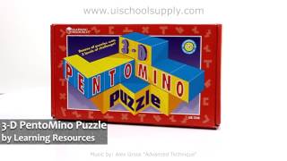 3D Pentomino Puzzle by Learning Resources  LER2240 [upl. by Yecnuahc]