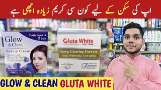 Best Face Whitening Night Cream In Pakistan  Gluta White Cream and Glow and clean beauty cream [upl. by Notniuq350]