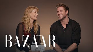 Laura Dern amp Liam Hemsworth Cant Name Each Others Iconic Roles  All About Me  Harpers BAZAAR [upl. by Attenrev]