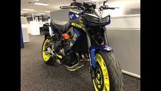 Yamaha MT09 Custom Build Update HiVis MT09 [upl. by Bowles]