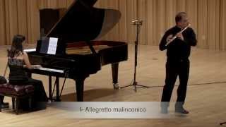 Francis Poulenc Sonata for Flute amp Piano  Claudio Barile flute  Paula Peluso piano [upl. by Nabois]