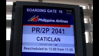 Manila to Caticlan Boracay Flight  Philippine Airlines [upl. by Ecinom]