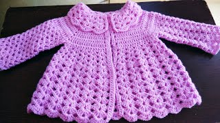 easy and beautiful crochet frock3 to 6 months tutorial part 1 subtitles available [upl. by Sasnett]