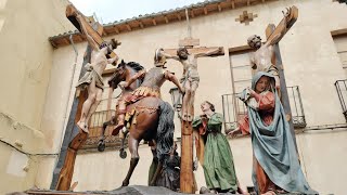 Traslado del paso La Lanzada caballo de Longinos Entrada en la Catedral de Zamora [upl. by Oranneg]