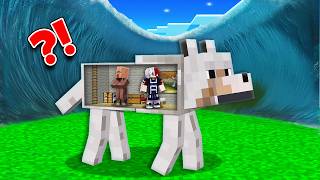 EPIC TSUNAMI vs Doomsday Bunker in DOG In Minecraft [upl. by Melentha]