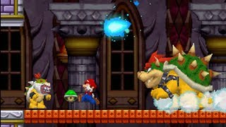 New Super Mario Bros DS 100 Walkthrough  World 8  Final Boss All Star Coins amp Secret Exits [upl. by Annovaj]