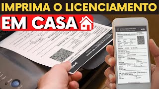 COMO IMPRIMIR LICENCIAMENTO DO VEÍCULO CRLV EM CASA  PASSO A PASSO [upl. by Francyne]