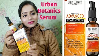 Urban botanics Vit C serum for face  My experience with this serum  Review and Demo [upl. by Aivatco138]