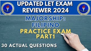 LET REVIEWER 2024 NEW CURRICULUM FILIPINO MAJORS [upl. by Ob]