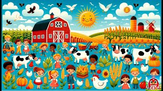 Harvest Time  FarmSongs Nursery Rhymes amp Kids Songs [upl. by Donoho826]