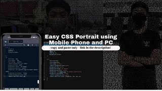 HOW TO MAKE CSS HTML LYRICS PORTRAIT USING MOBILE PHONE AND PC✨📝  ANDREI BALMES [upl. by Ettelegna505]