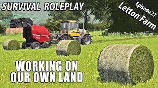 WORKING IN OUR NEW FIELD  Survival Roleplay  Farming Simulator 17  Letton Farm  Ep 27 [upl. by Lorac]