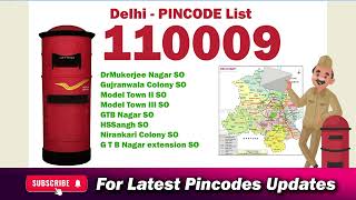 GTB Nagar Delhi Pin code 110009  GTB Nagar Pin Code [upl. by Arracahs]