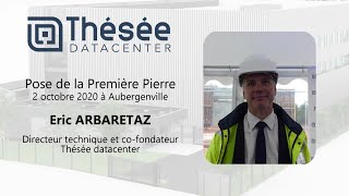 Eric Arbaretaz Thésée Datacenter pose de la première pierre de Thésée Datacenter [upl. by Ysak]