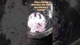 Silver Chloride dissociation in presence of sunlight [upl. by Valeda]