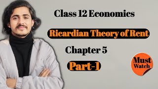 Factor Pricing  Ricardian Theoary of Rent  रिकार्डोको लगान सिद्दान्त  Class 12 Economics [upl. by Gardia]