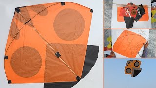 Step By Step Making 1 Tawa Kite and Flying test 28x42 Inches  DIY  Kite Craft  GolgappaY kites [upl. by Roybn557]