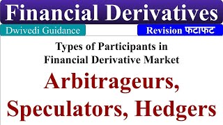 Arbitrageurs Speculators Hedgers Types of Participants in Financial Derivative Market mbabba [upl. by Acissej]