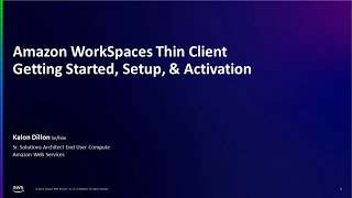 Amazon WorkSpaces Thin Client Setup  Amazon Web Services [upl. by Yrro]