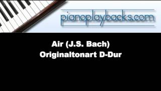 Air JS Bach Piano Playback Instrumental [upl. by Maddeu681]