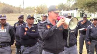 SAPS Brigadier Calitz briefing [upl. by Nnyltiac940]