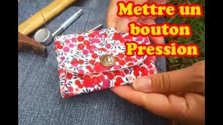 Comment poser bouton pression metallique [upl. by Yael936]