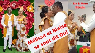 Mariage des acteurs Camerounais Mélissa Kouamen Mira et Blaise Option  César [upl. by Dorise]