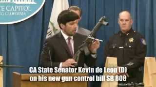 AntiGun Senator Kevin De Leon Makes a Fool of Himself [upl. by Bannerman309]