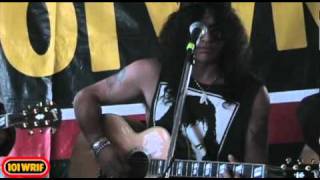 Slash  Fall To Pieces  acoustic  101 WRIF Detroit [upl. by Naie]