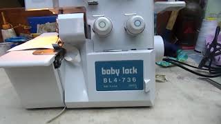 Baby Lock Serger Overlocker threading [upl. by Ledah]