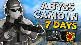 I unlocked the ABYSS CAMO on Black Ops 6 in 7 DAYS [upl. by Eadahc]