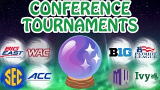 Predictions for EVERY College Basketball Conference Tournament [upl. by Thorlie]