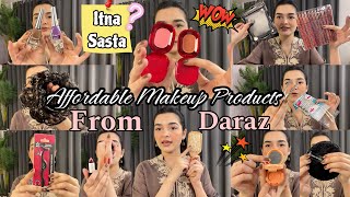 Affordable Makeup Products I Bought From Daraz RecentlyItni Sasti Kaisy [upl. by Nelleeus851]