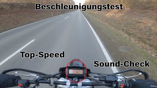 Aprilia SX 125 2021  Topspeed amp Sound und Beschleunigungstest 0500700100kmh  Riggo [upl. by Notlok]