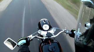 Pannonia T1  1964  OnBoard  Hungarian motorcycle [upl. by Itsur]