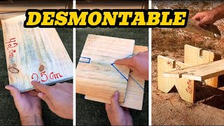 Como hacer banqueta desmontable diy hazlotumismo ideas tips [upl. by Sadowski]