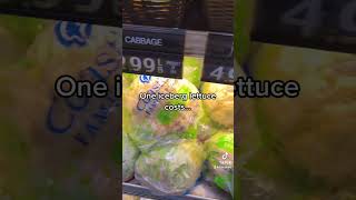 How much does an iceberg lettuce cost in New York City travel newyorkcity groceryshopping [upl. by Mountford]