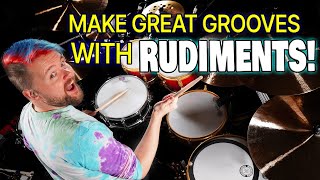 Turn Drum Rudiments Into GROOVES  DRUM LESSON  That Swedish Drummer [upl. by Octavie]