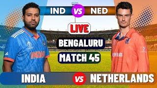 Live IND Vs NED ICC World Cup 2023  Live Match Centre  India Vs Netherlands  1st Innings [upl. by Atteuqram]