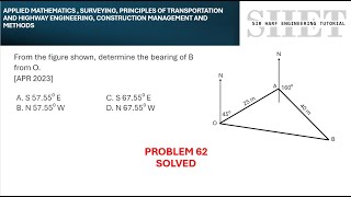 MSTC Refresher 62 Calculation of Bearing from Existing Data of Traverse [upl. by Justinn]